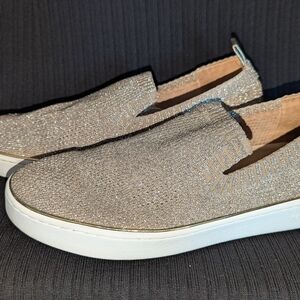 Michael Kors Rose Gold Skyler Knit Slip On Sneakers Woman's Size 9.5